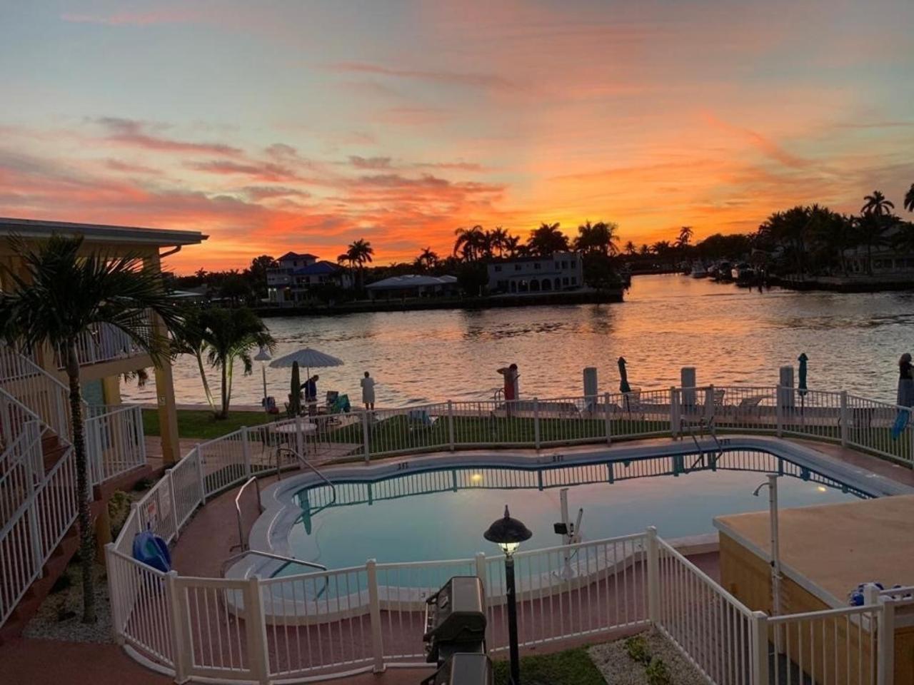 Studio Intracoastal Views! 5 Min Walk To The Beach Villa Pompano Beach Dış mekan fotoğraf
