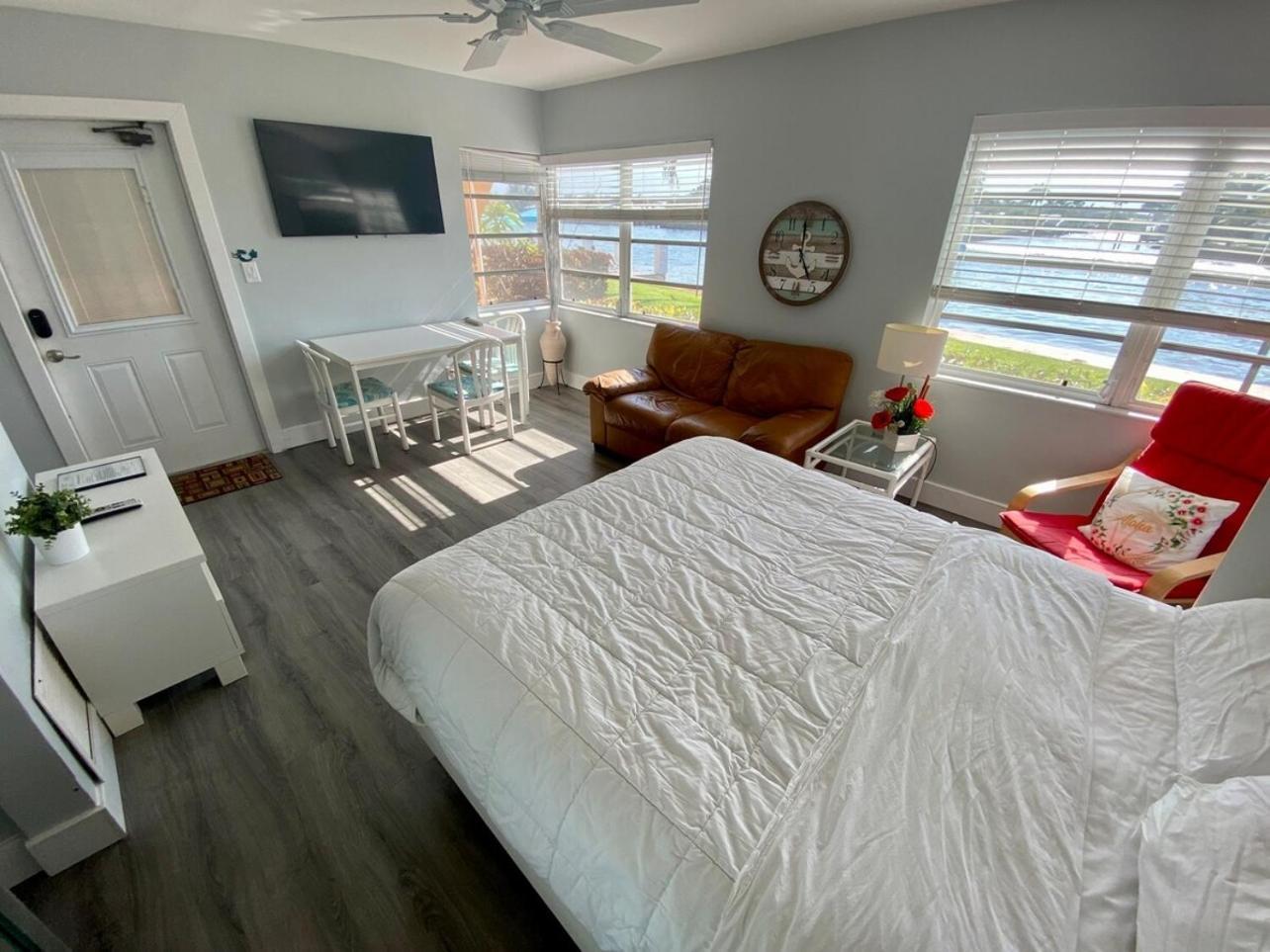 Studio Intracoastal Views! 5 Min Walk To The Beach Villa Pompano Beach Dış mekan fotoğraf